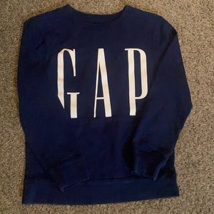 Gap Sweatshirt Navy Blue Size Small